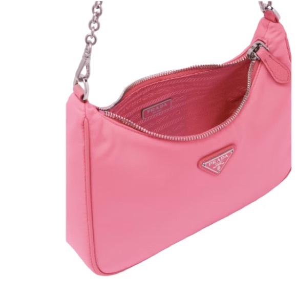Authentic Prada Re-Edition 2005 Re-Nylon Shoulder/Crossbody Bag in Begonia Pink - Picture 4 of 12